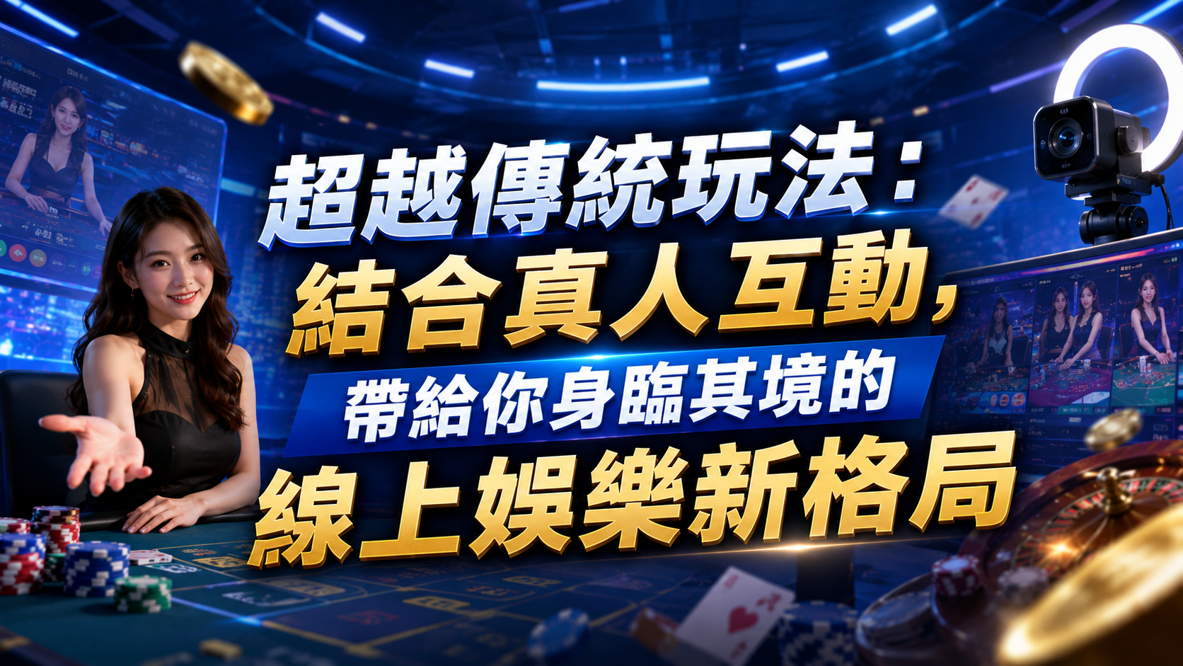超越傳統玩法：結合真人互動，帶給你身臨其境的線上娛樂新格局