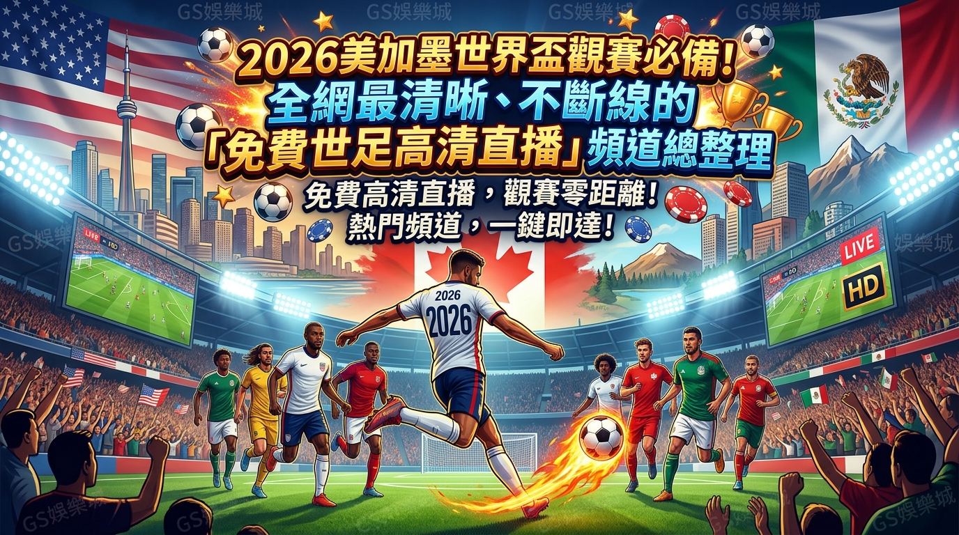 2026美加墨世界盃觀賽必備！全網最清晰、不斷線的「免費世足高清直播」頻道總整理