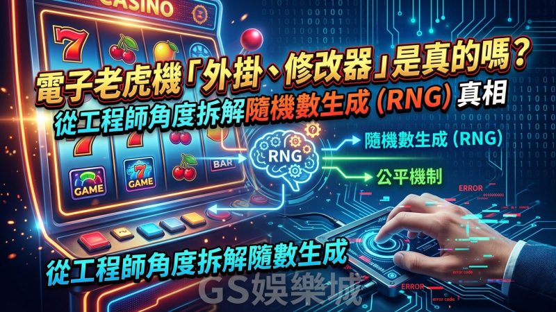 電子老虎機「外掛、修改器」是真的嗎？從工程師角度拆解隨機數生成（RNG）真相