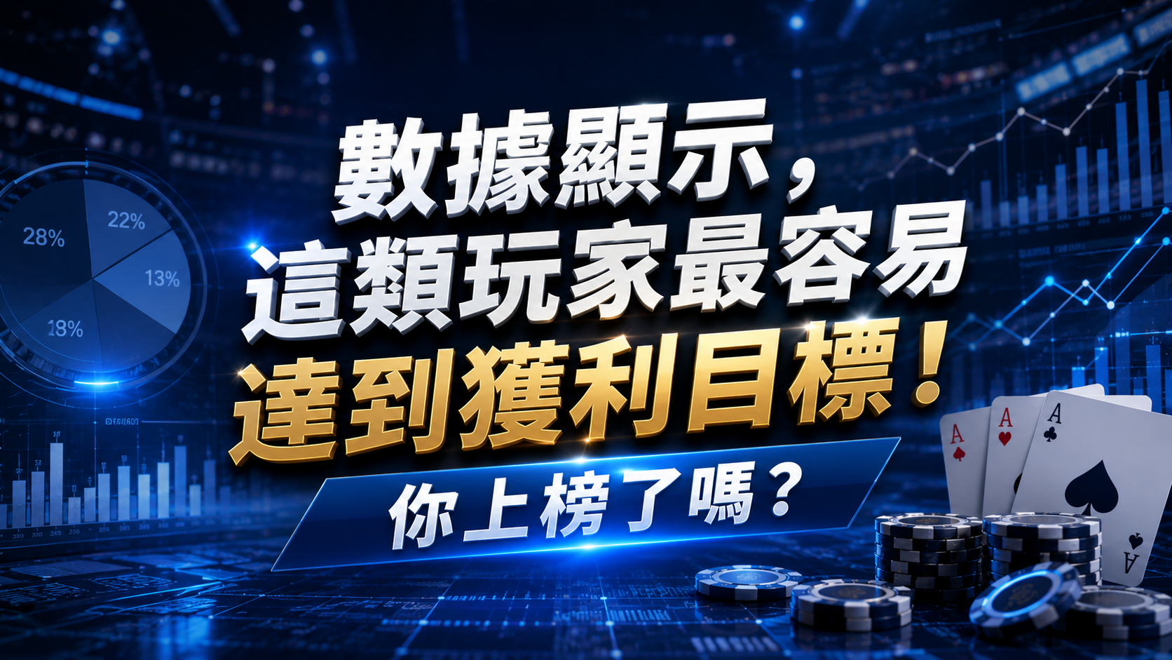 數據顯示，這類玩家最容易達到獲利目標！你上榜了嗎？