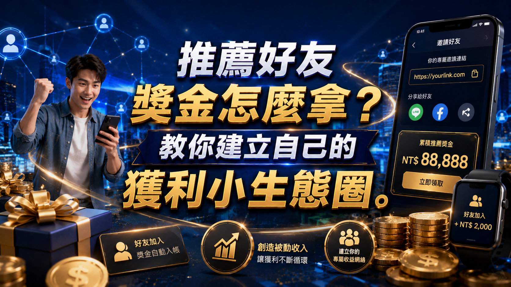 推薦好友獎金怎麼拿？教你建立自己的獲利小生態圈。